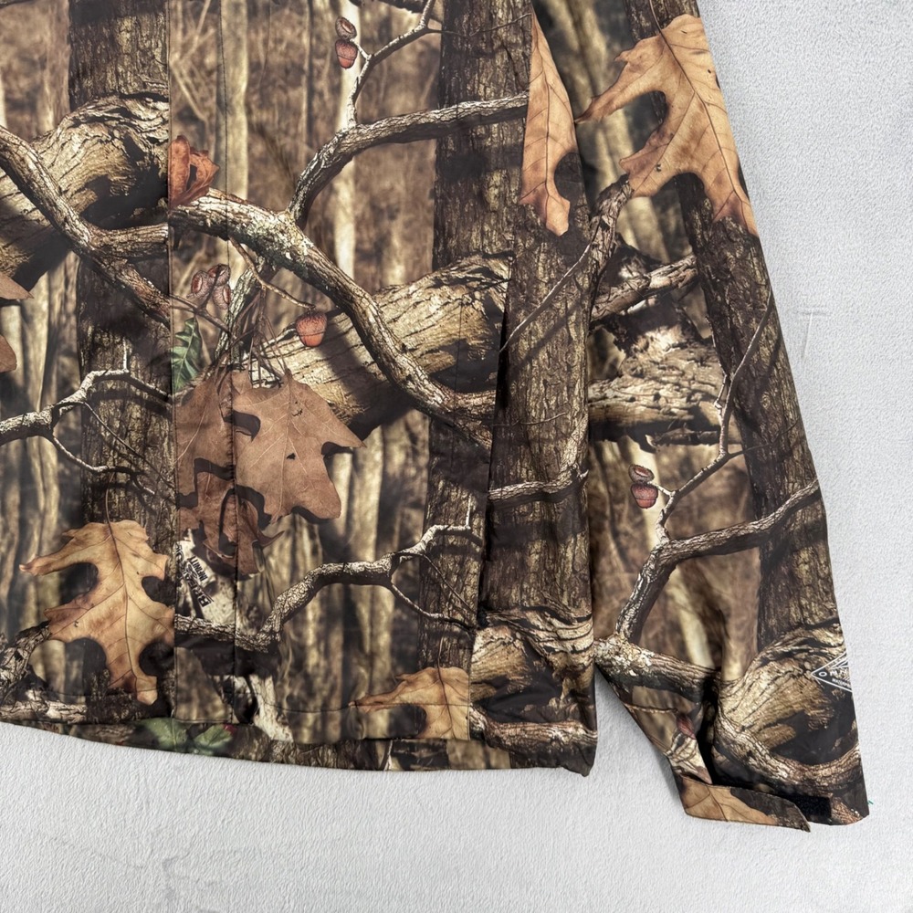 Columbia  Camo Rain Jacket Omni-Tech Waterproof Hunting Fishing‎ Mens Size L - Picture 14 of 16